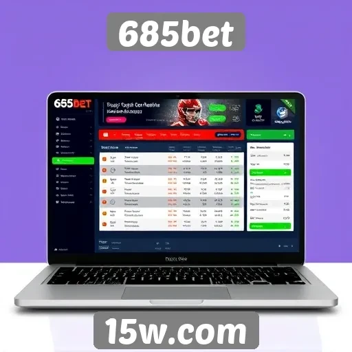 Análise da interface do usuário do site 685bet